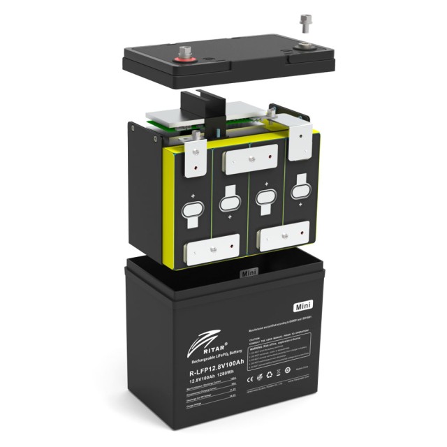 Ritar R-LFP 12.8V 100AH-mini