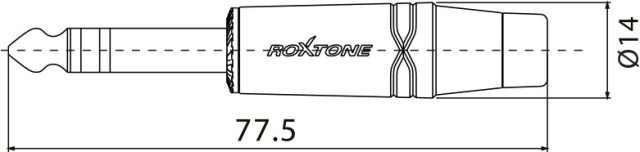 Roxtone RJ3PP-BK-NN