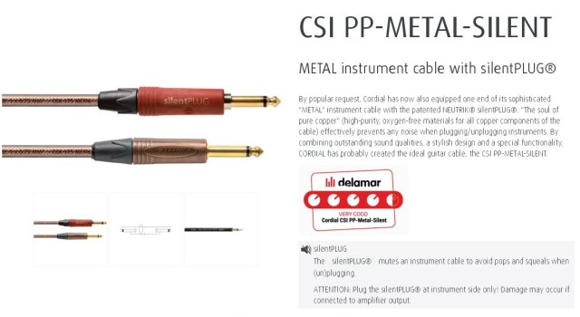 Cordial CSI 9 PP-METAL-SILENT