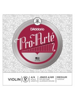 DADDARIO PRO-ARTE VIOLIN SINGLE D STRING 4/4 Scale Medium Tension