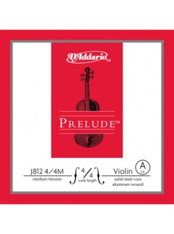DADDARIO PRELUDE VIOLIN SINGLE A STRING 4/4 Scale Medium Tension