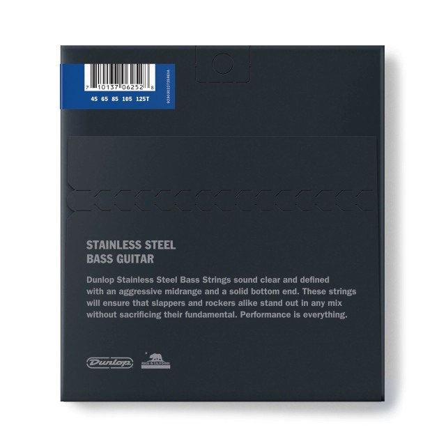 DUNLOP DBS45125T STAINLESS STEEL MEDIUM 5-STRING TAPERED B (45-125)