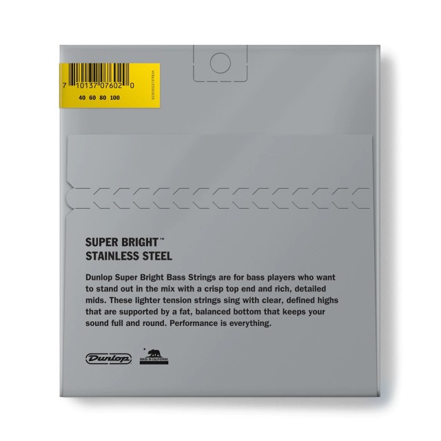 DUNLOP DBSBS40100 SUPER BRIGHT STEEL (40-100)