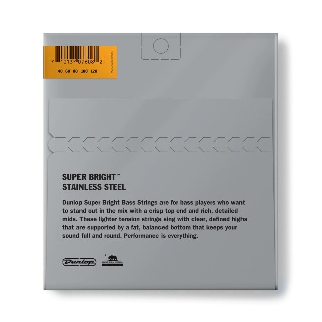DUNLOP DBSBS40120 SUPER BRIGHT STEEL (40-120)