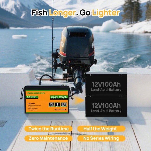 ����������� Eco-Worthy LiFePO4 25,6V 100Ah Low-Temp