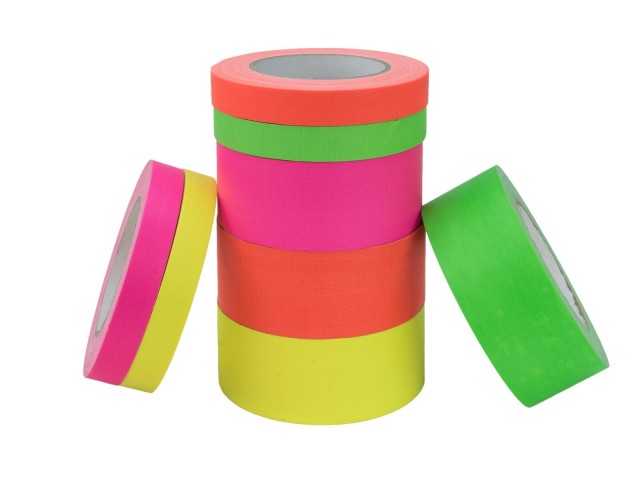 EUROLITE Gaffa Tape 19mm x 25m neon-green UV-active