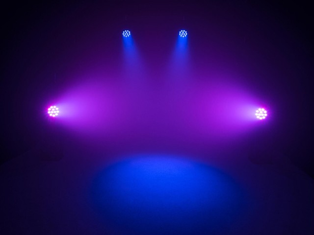 EUROLITE LED PAR-64 QCL 12x8W floor bl