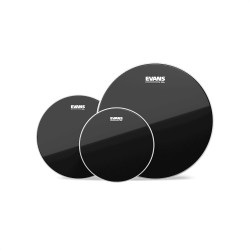 EVANS BLACK CHROME Standard Tom Pack (12", 13", 16")