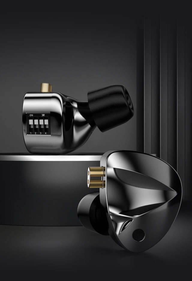 KZ Audio D-FI WITH SWITCH GRAY NO MIC