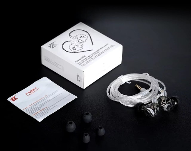 KZ Audio Dawn CRYSTAL MIC silver cable