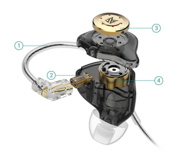 KZ Audio EDX PRO CRYSTAL MIC