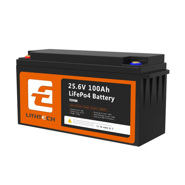 ����������� LITHTECH TE24100B 25,6V 100Ah Bluetooth