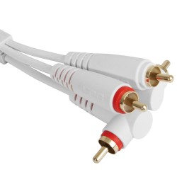 UDG Set RCA Straight-RCA Angled White 3m (U97005WH)