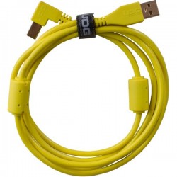 UDG Ultimate Audio Cable USB 2 A-B Yellow Angled 1 m