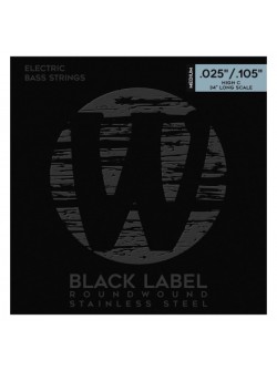 WARWICK 40311 Black Label Medium 5-String High C (25-105)