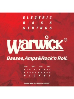 WARWICK 46230 RED Nickel Plated Light 4-String (35-95)