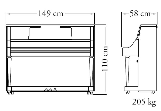YAMAHA M2 (Satin Black Walnut)